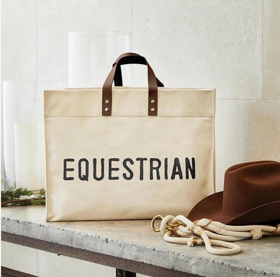 Canvas Equestrian Tote - Bell Creek General Store