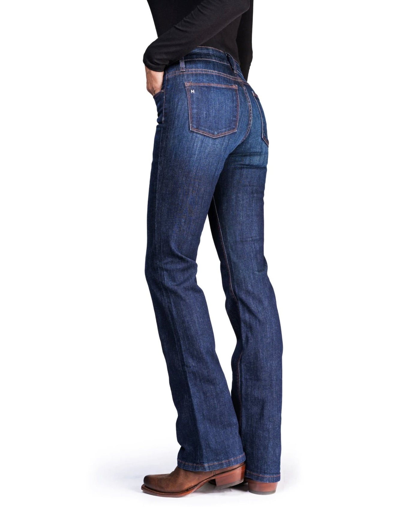 New! Haala Jeans - Boot Cut Orange Copper Stitch - Bell Creek General Store