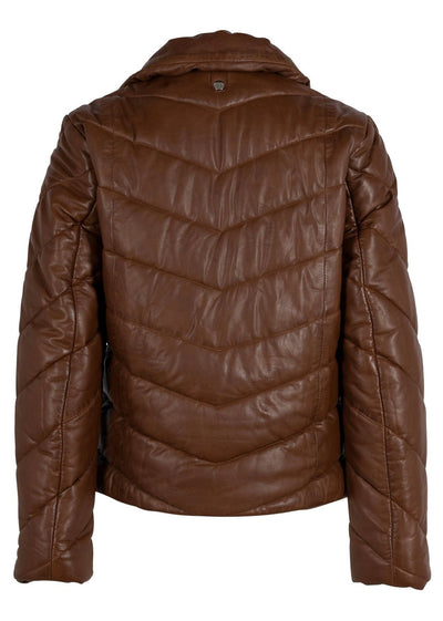 Romea CF Leather Jacket, Cognac - Bell Creek General Store
